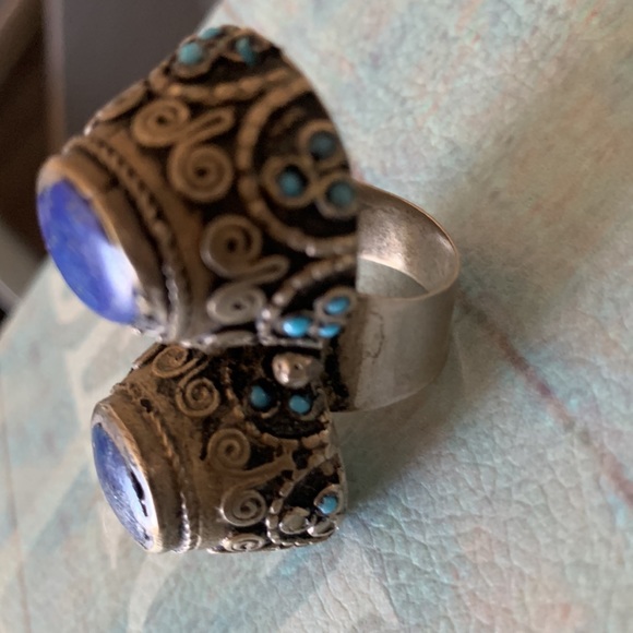 Vintage Himalayan Tibetan ring 7 preowned - Picture 5 of 12